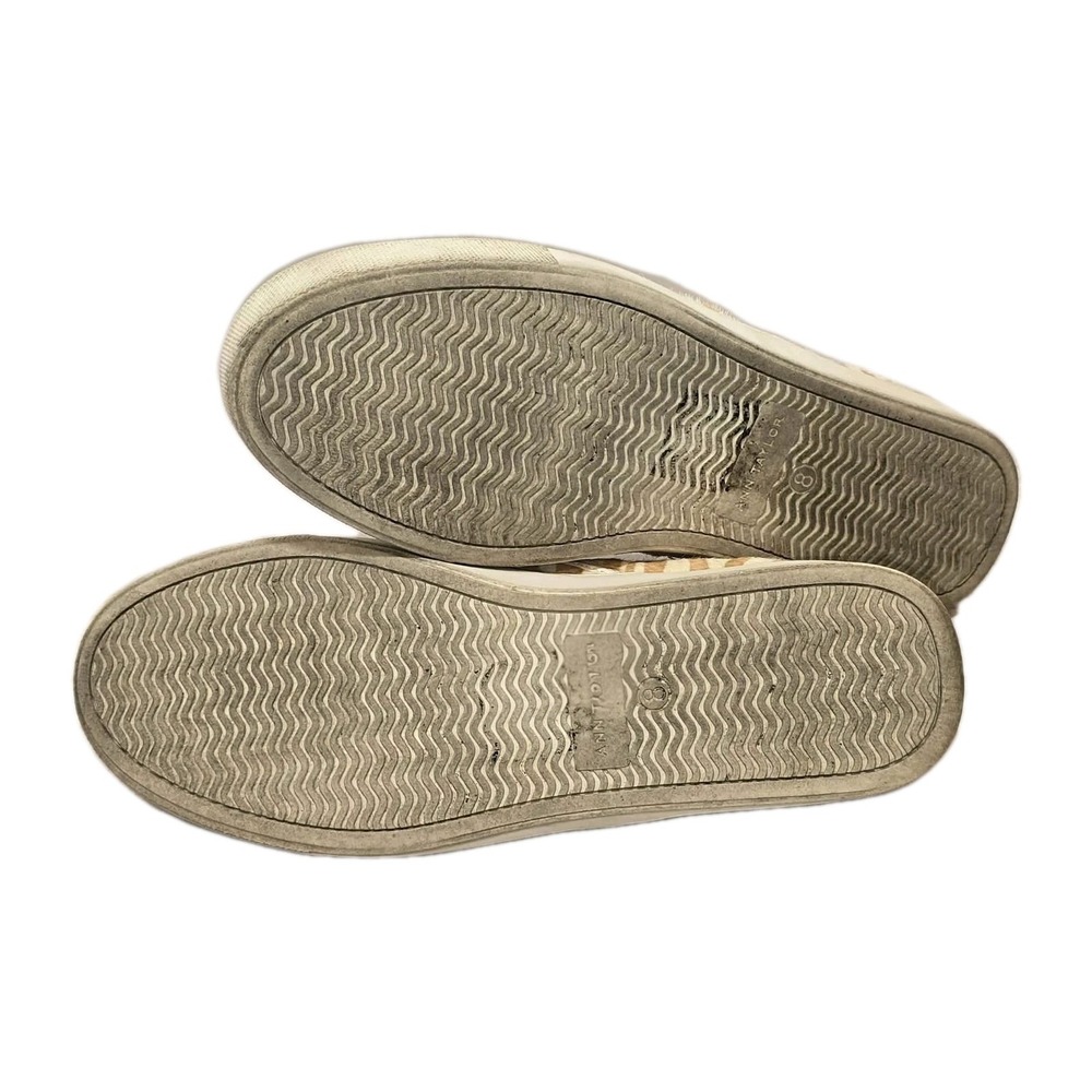 Ann Taylor Zebra Print Slip On Sneakers GUC Womens Size 8 π¦β¨ - Picture 7 of 8